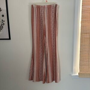 Forever 21 high waisted boho pants bell bottom